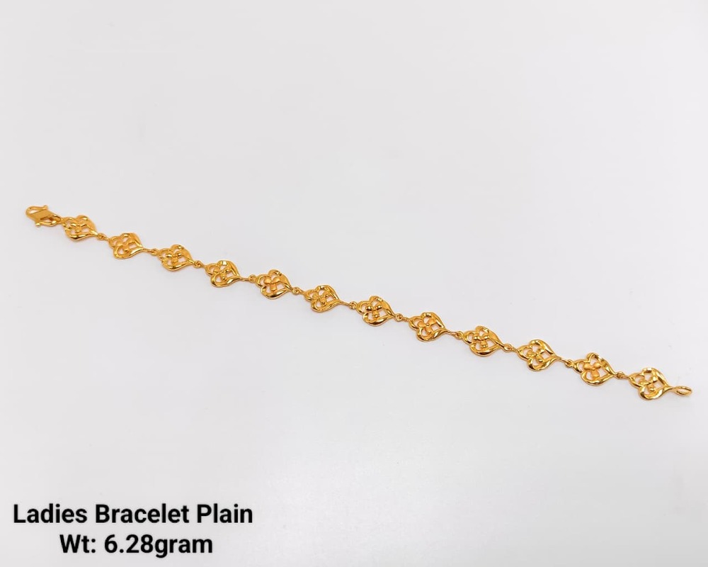 92% Gold Ladies Bracelet Plain