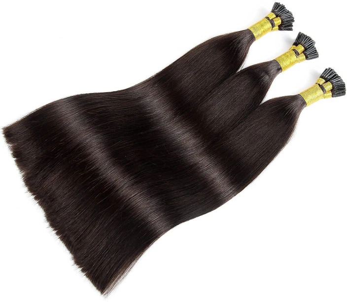 Natural Black Remy i-tip Hair Extensions