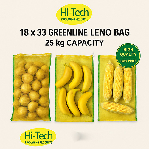 18 X 33 Greenline Leno Bag - Color: Yellow