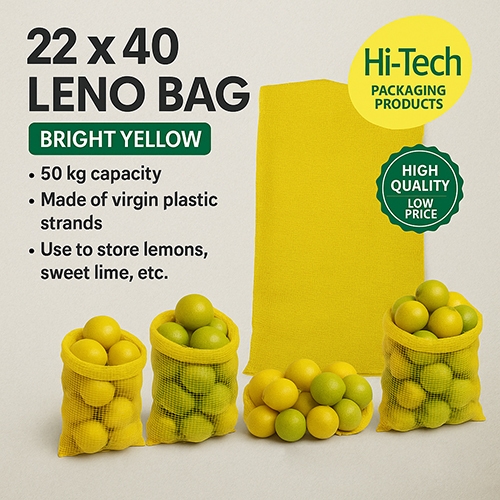 22 X 40 Leno Bag - Color: Yellow
