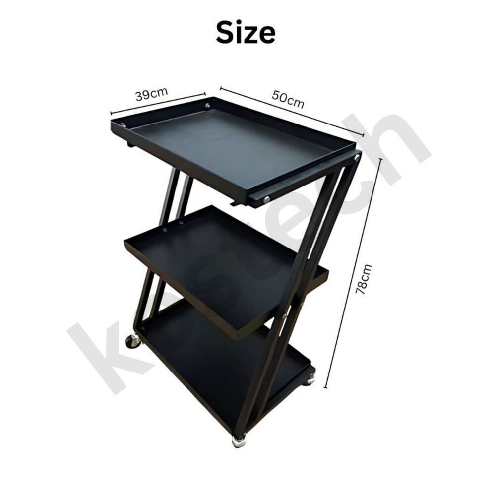 Z Trolley - Mobile Cart For Hydrafacial Equipment Storage | Organized Compartments, Enhanced Workflow, Portable Design, Professional Appearance