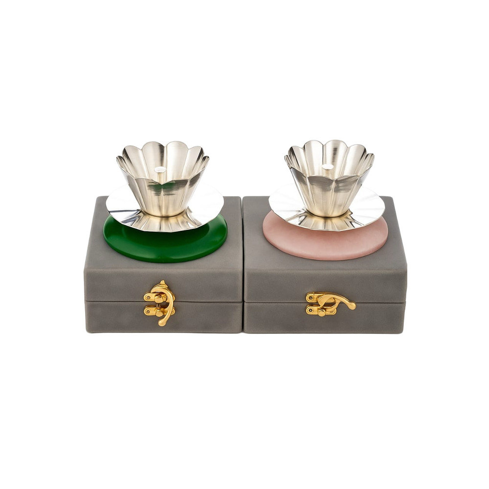 Silver Diya With Rasin Base - Feature: Easy To Clean