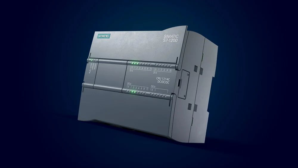 Siemens Simatic S7-1200 Plc, Cpu 1212c Ac/dc/rly, 6es7212-1be40-0xb0, 6es72121be400xb0 - Color: Grey