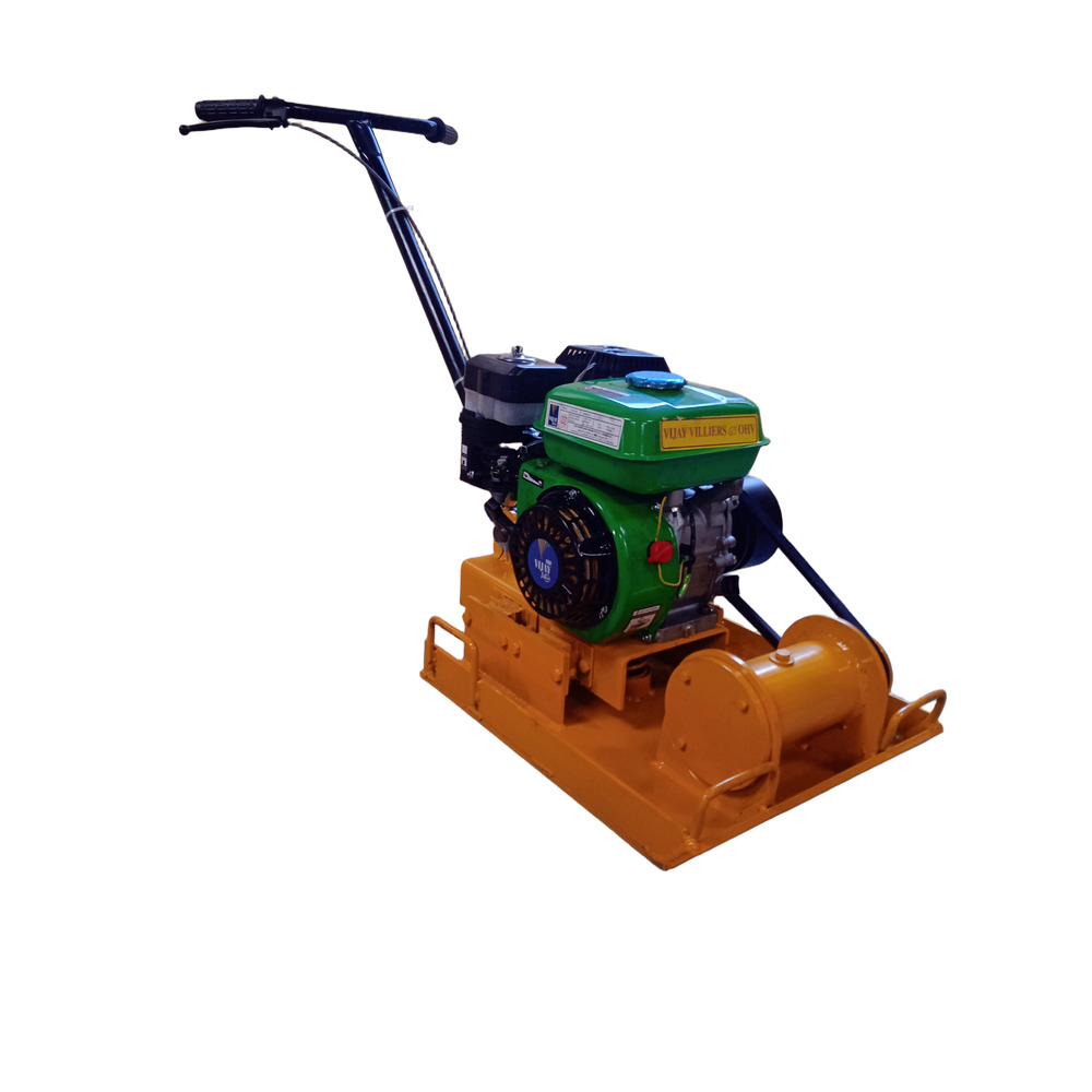 Plate Compactor With Vijay Villiers Petrol Engine - Color: Yellow