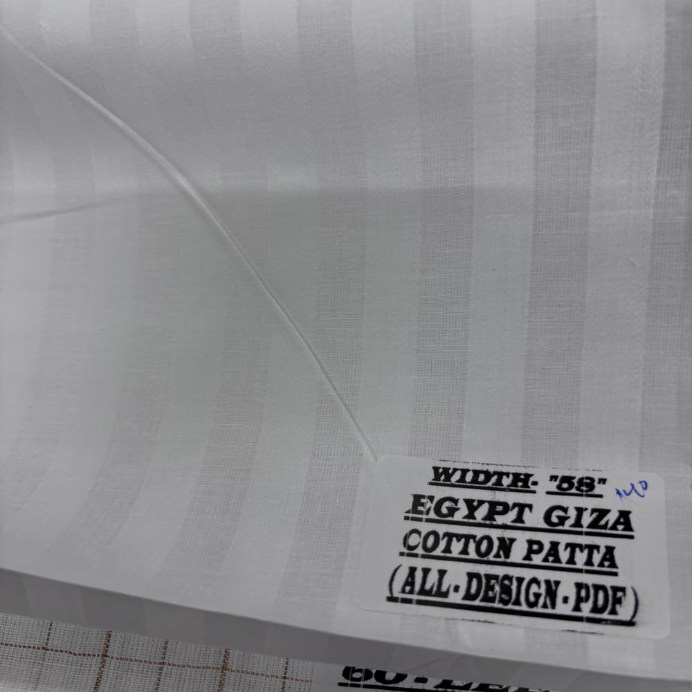 Giza Cotton Patta Fabric - Attributes: Washable