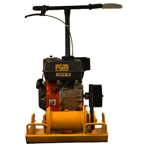Plate Compactor With Husqvarna Petrol Engine - Color: Yellow