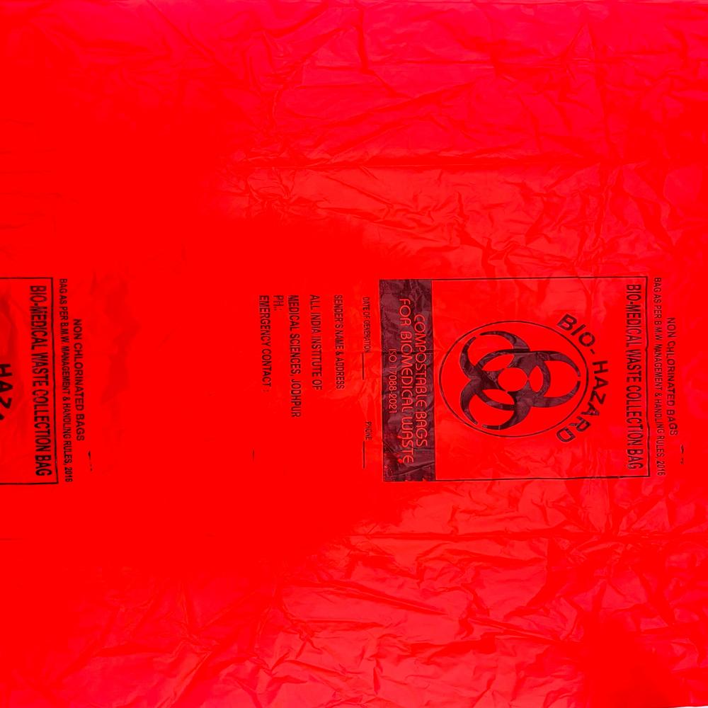 Red Bio Hazard Autoclavable Bag