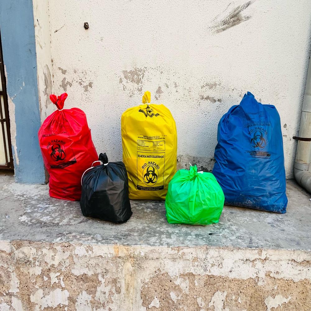 Compostable Biodegradable Bag - Color: Black/white