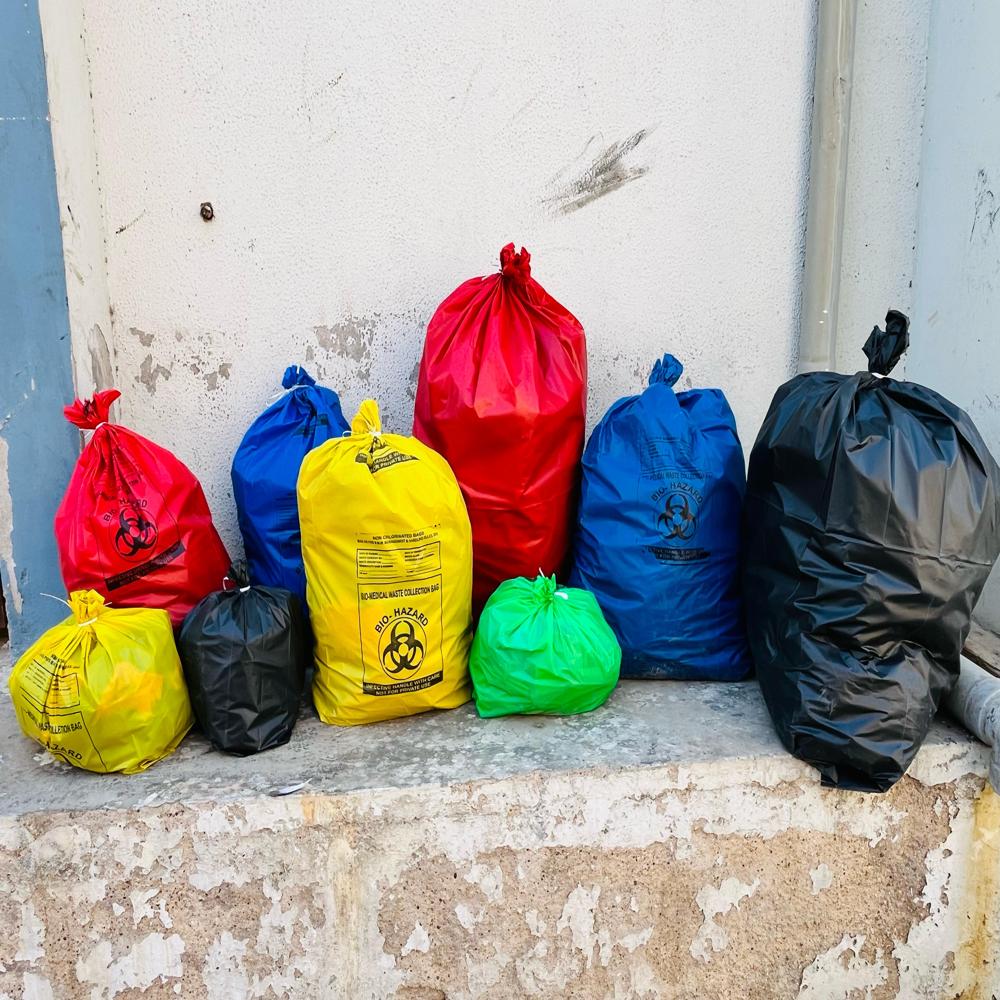 Compostable Biodegradable Bag - Color: Black/white