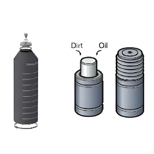 Protected Piston Rods - Color: Grey