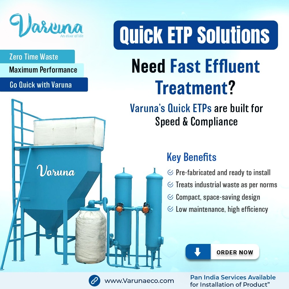 Precast Effluent Treatment Plant (etp) - Ms Material, Adjustable Membrane Quantity, Customizable Size, 110-215 Volt | Heavy-duty Rcc Tanks, Integrated Treatment Modules