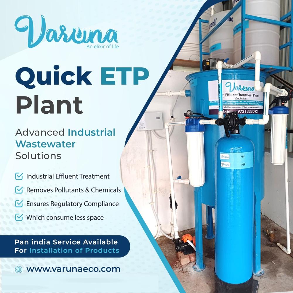 Precast Effluent Treatment Plant (Etp) - Ms Material, Adjustable Membrane Quantity, Customizable Size, 110-215 Volt | Heavy-duty Rcc Tanks, Integrated Treatment Modules