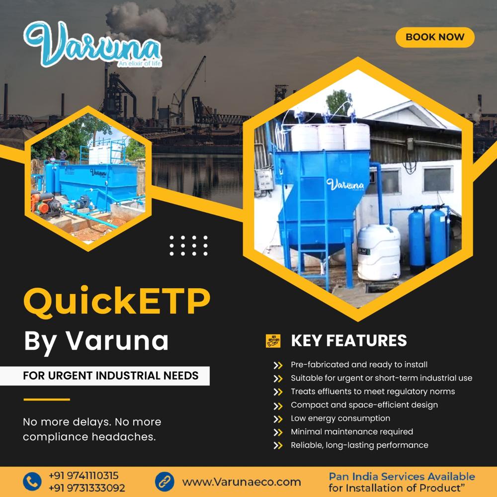 Precast Effluent Treatment Plant (Etp) - Ms Material, Adjustable Membrane Quantity, Customizable Size, 110-215 Volt | Heavy-duty Rcc Tanks, Integrated Treatment Modules