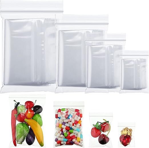 Ziplock Pouches - Color: Transperent