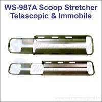 Scoop Stretcher Telescopic & Immobile - Color: Steel