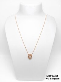 92.5%  SILVER MOP LARIAT