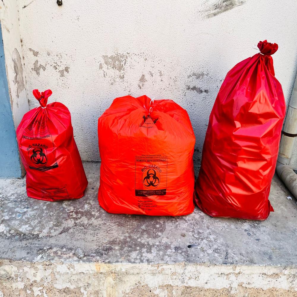 Red Bio Hazardous Bag