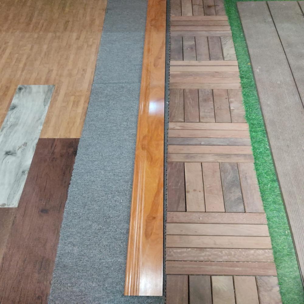 Wpc Deck Flooring - Wood & Plastic (Pc) | Water Absorption, Smooth Surface, Easy To Install, Sound Absorption, Rectangular, Brown Color