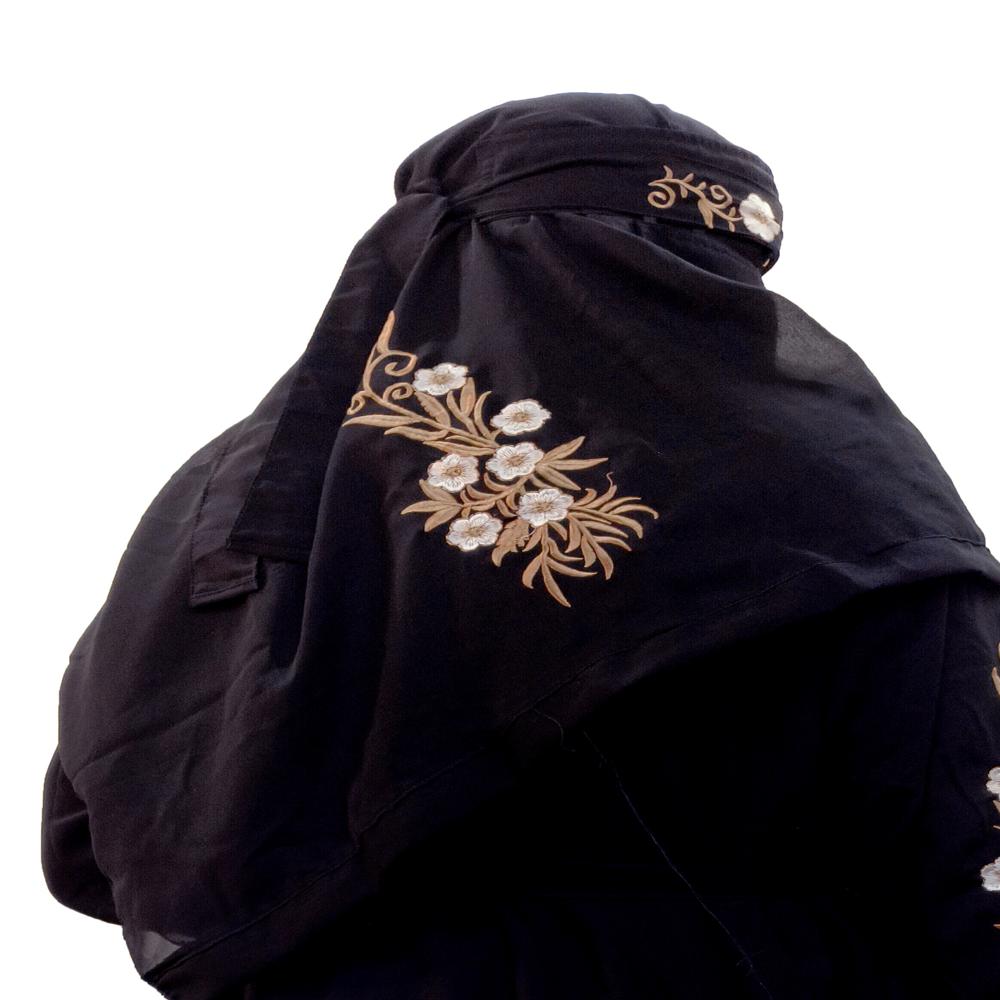 Black Abaya Embroidery Work Burqa For grils and Women Modest Wear Stylish Dubai Abaya