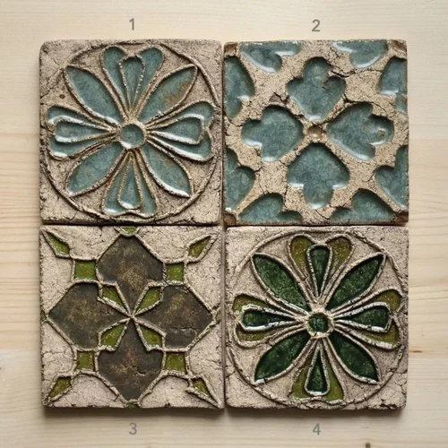 Handmade Mosaic Tiles - Color: Blues