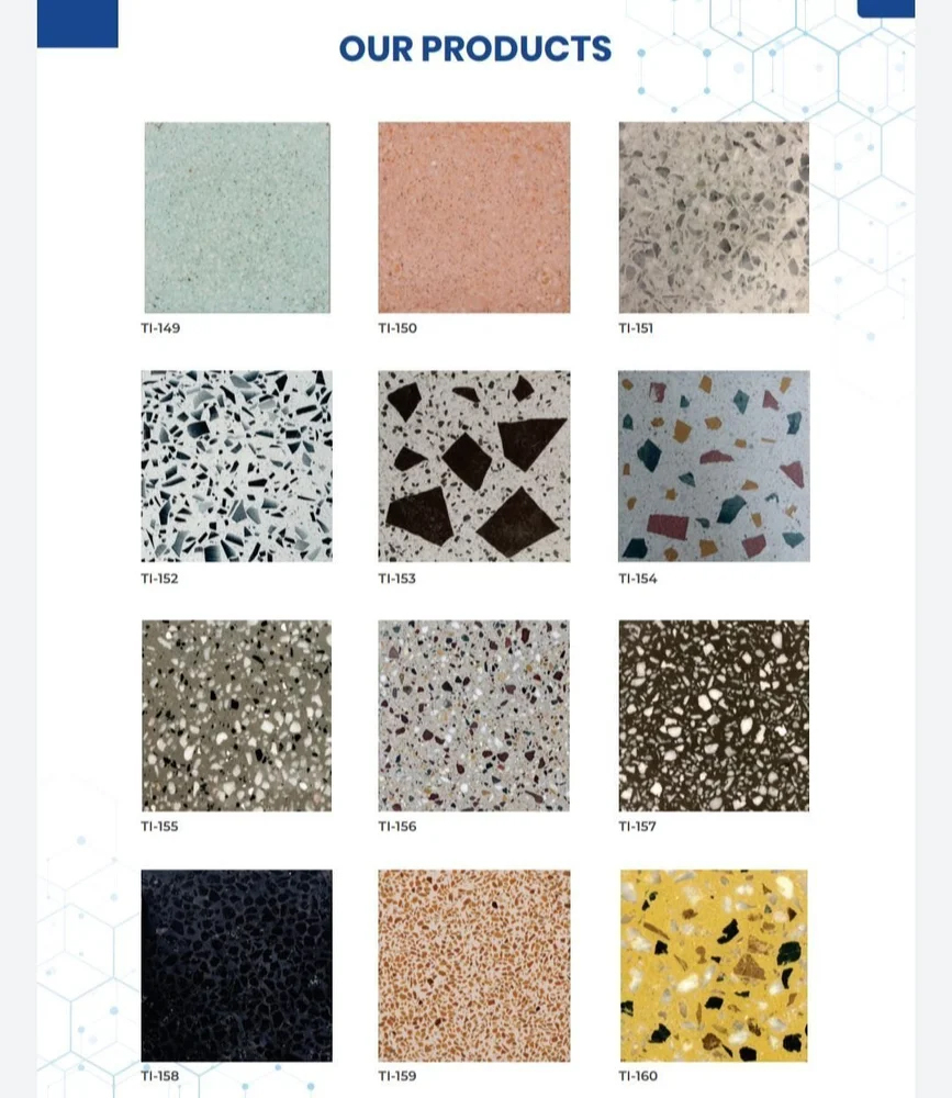 Glossy Terrazzo Floors - Color: Multi Color