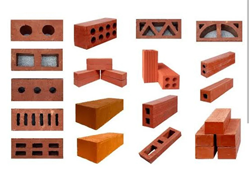 Perforated Clay Bricks - Color: Red