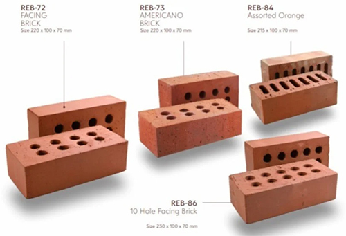 Exposed Wire Cut Brick Without Plastering - Color: Red