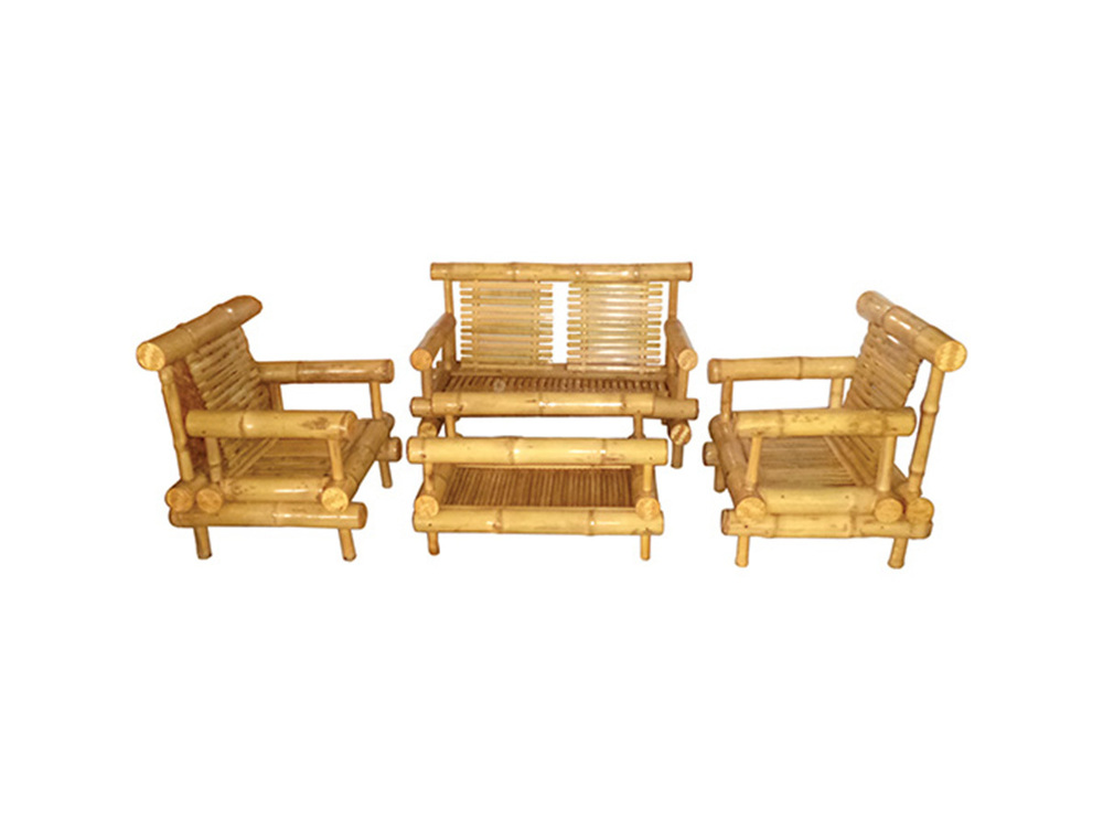 4 Seater Bamboo Sofa Set - Application: Home
