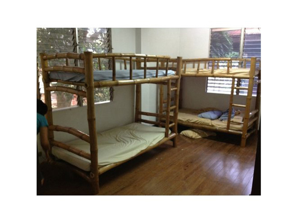 Bamboo Double Decker Bed - Color: Natural