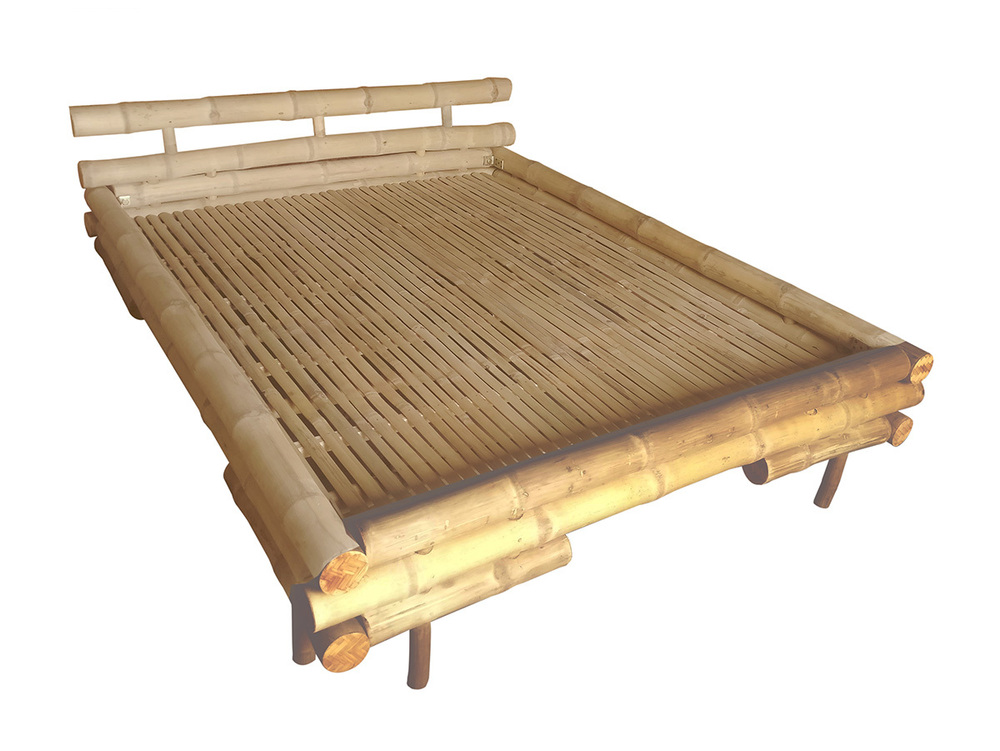 Bamboo Double Cot - Design: Modern/Antique