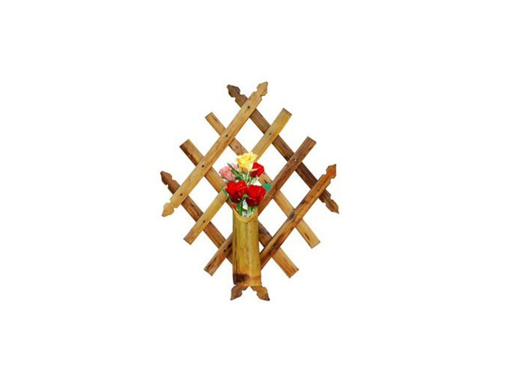 Bamboo Flower Wall Hanger - Design Type: Modern
