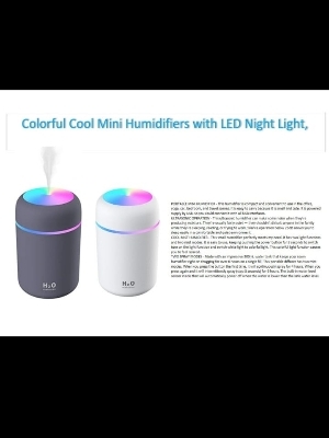 H20 Ultrasonic Humidifier Mist - Capacity: 200Ml Milliliter (Ml)