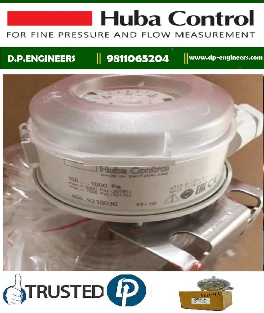 Huba 604.9210030 Differential Pressure Controller 100-1000Pa - Color: White