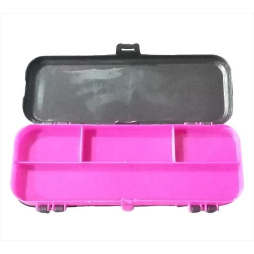 Dark Pink Plastic Pencil Box