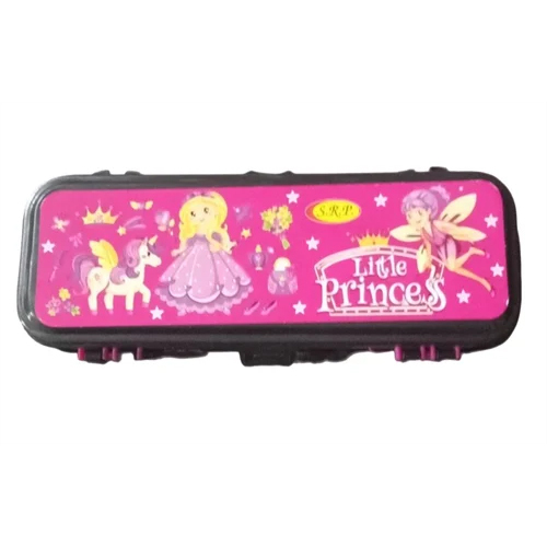 Dark Pink Plastic Pencil Box