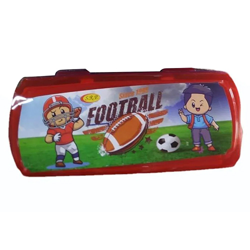 Red Plastic Pencil Box - Feature: Durable