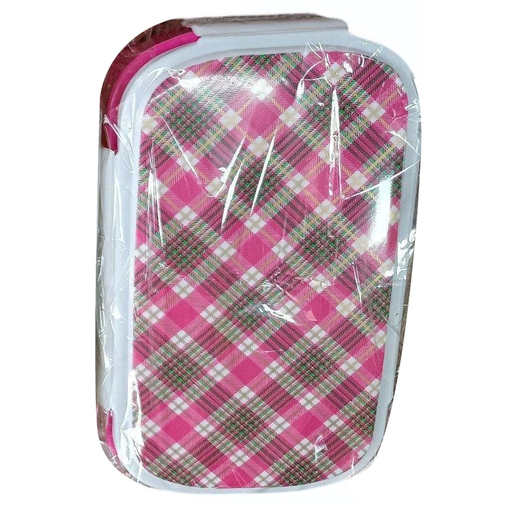 800 Ml Plastic Lunch Box - Color: Pink (Base)