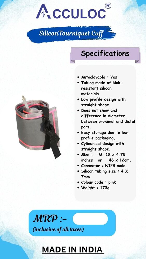 Acculoc Silicon Autoclaveable Cuff Set