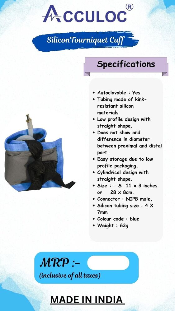 Acculoc Silicon Autoclaveable Cuff Set