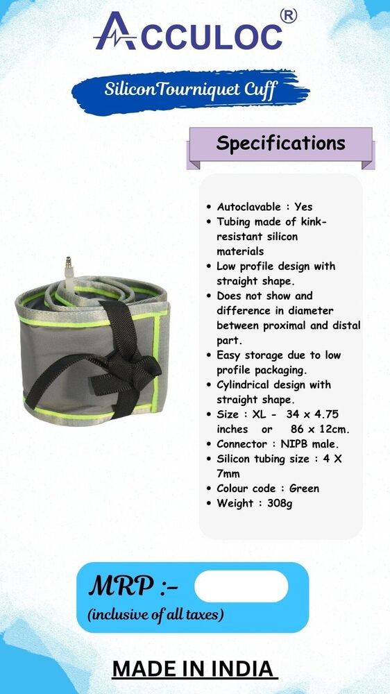 Acculoc Silicon Autoclaveable Cuff Set