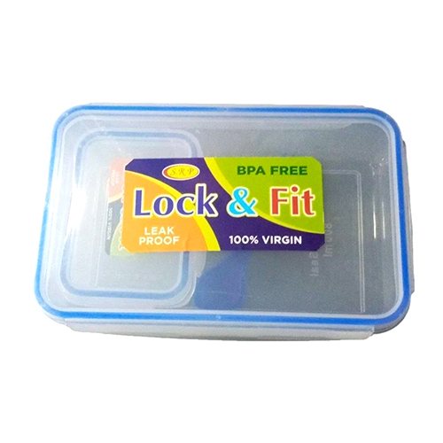 800 Ml Plastic Lunch Box - Color: White(Base)