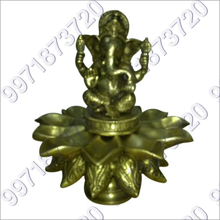 Brass Ganesh Murti - Pure Brass, Various Sizes | Corrosion Resistant, Intricate Cut Work, Perfect Finish, Smooth Design