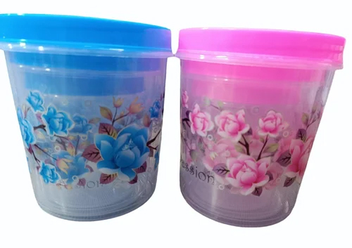 1000 ml Printed Plastic Food Container Set