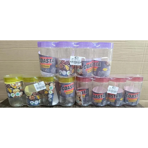 1000 ml Plain Plastic Food Container Set