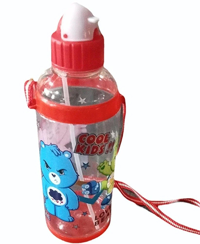 300 Ml Plastic Kids Water Bottle - Color: Multicolor