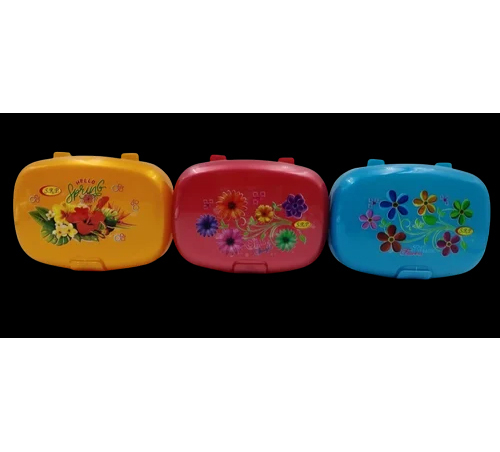 Plastic Bath Soap Box - Color: Blue