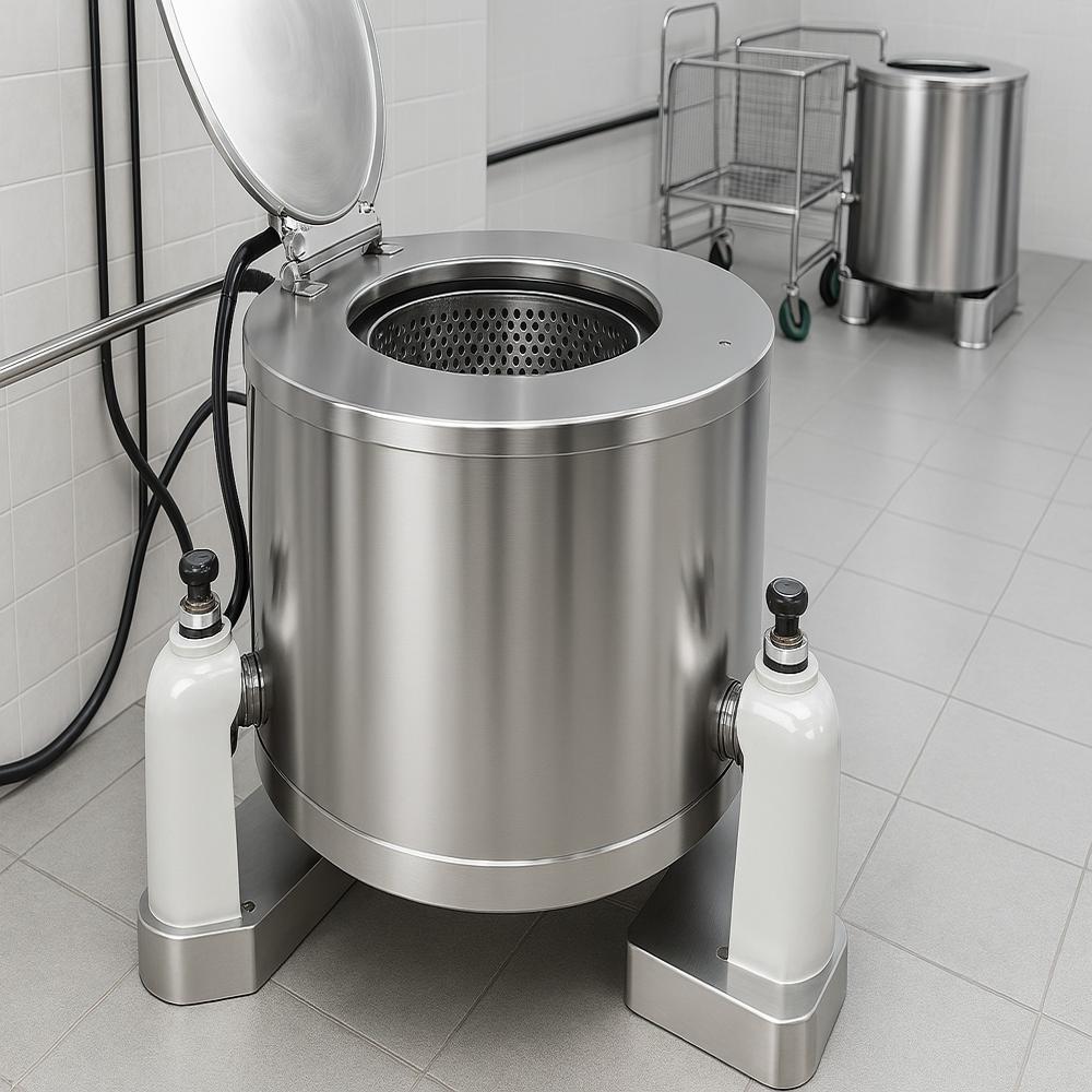 Service Bulk Chemicals HALAR Coated Manual Bag Pulling Basket Centrifuge