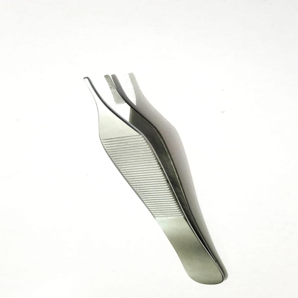 Adson Plain 5 Inch - Stainless Steel, 5 Inches Long, Silver Color | Fine Non-toothed Tips For Delicate Tissue Handling, Lightweight, Ergonomic Design