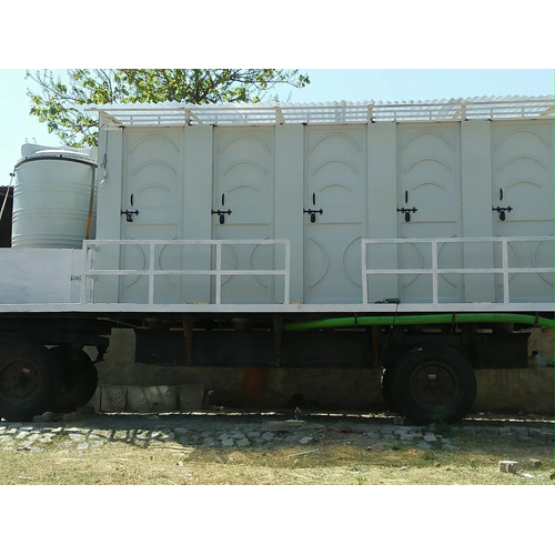 Portable Toilet Van Frp 10 Seater - Color: White