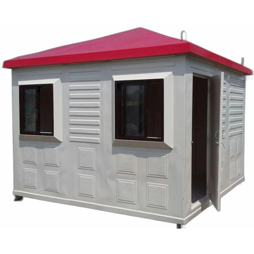6X4 Feet Frp Portable Security Cabin - Color: Grey
